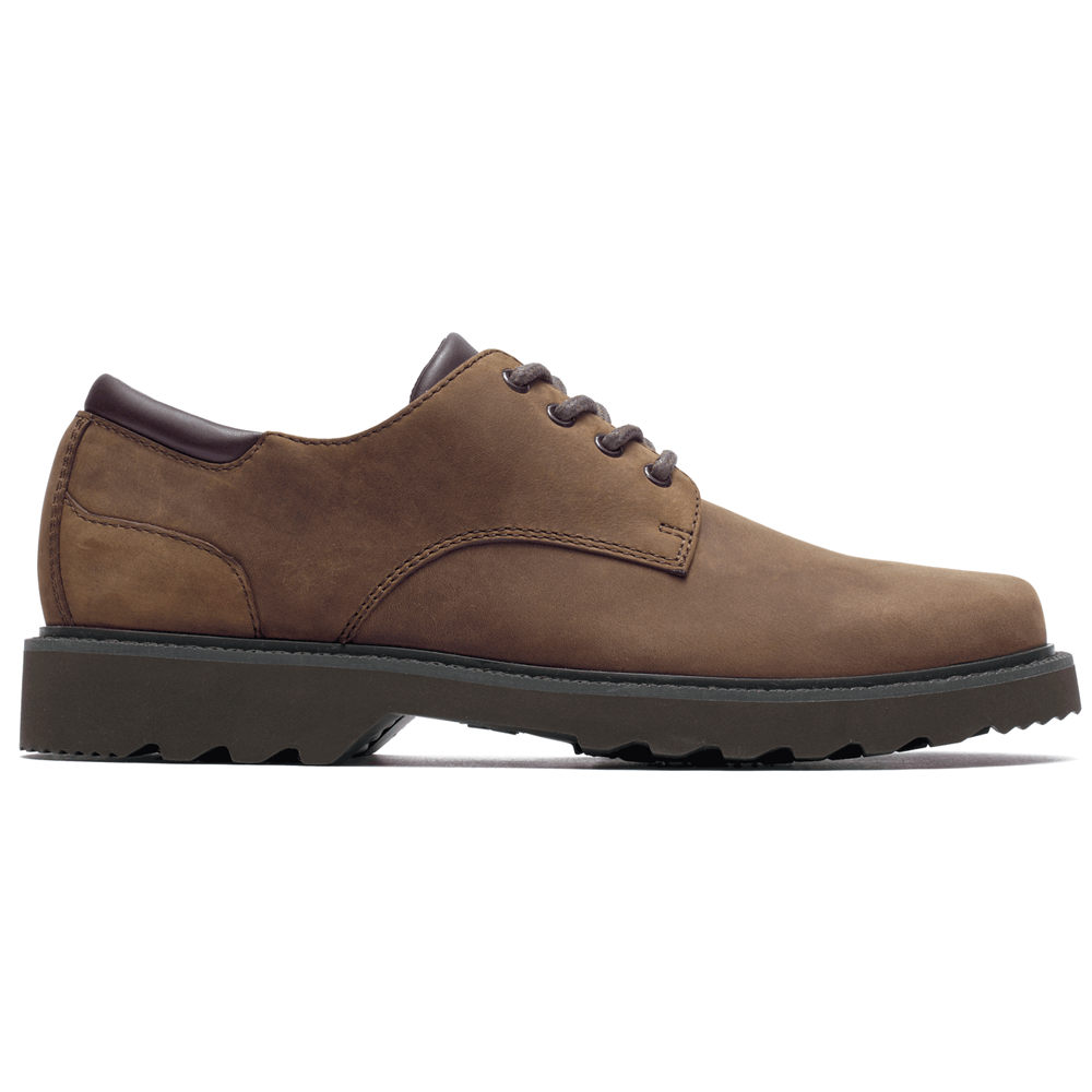 Oxfords Rockport Hombre Mexico - Northfield Waterproof Marrom Oscuro - ZEDMY6059